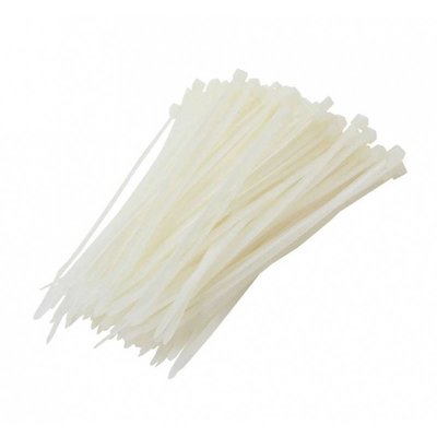 100 kabelbinders 4,8x380mm wit