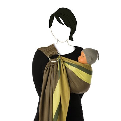 Babylonia BB-Sling ringsling draagdoek tapenade