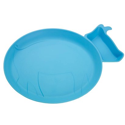JJ Rabbit dipPlates biologisch babybordje blauw