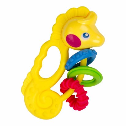 Bo Jungle B-Rattle & Shake rammelaar en bijtring Zeepaardje