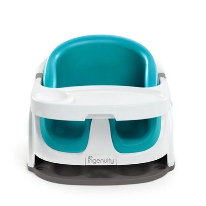 Ingenuity Baby Base 2 in 1 meegroei babystoel en stoelverhoger blauw