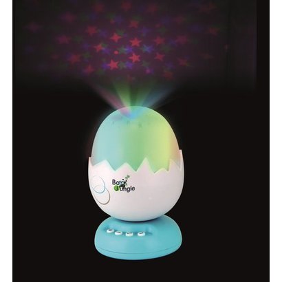 Bo Jungle B-Egg nachtlampje met projector en muziek - turquoise