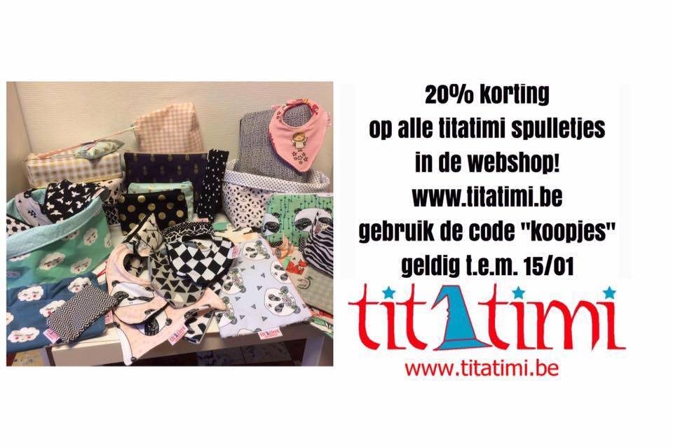 20% korting bij titatimi