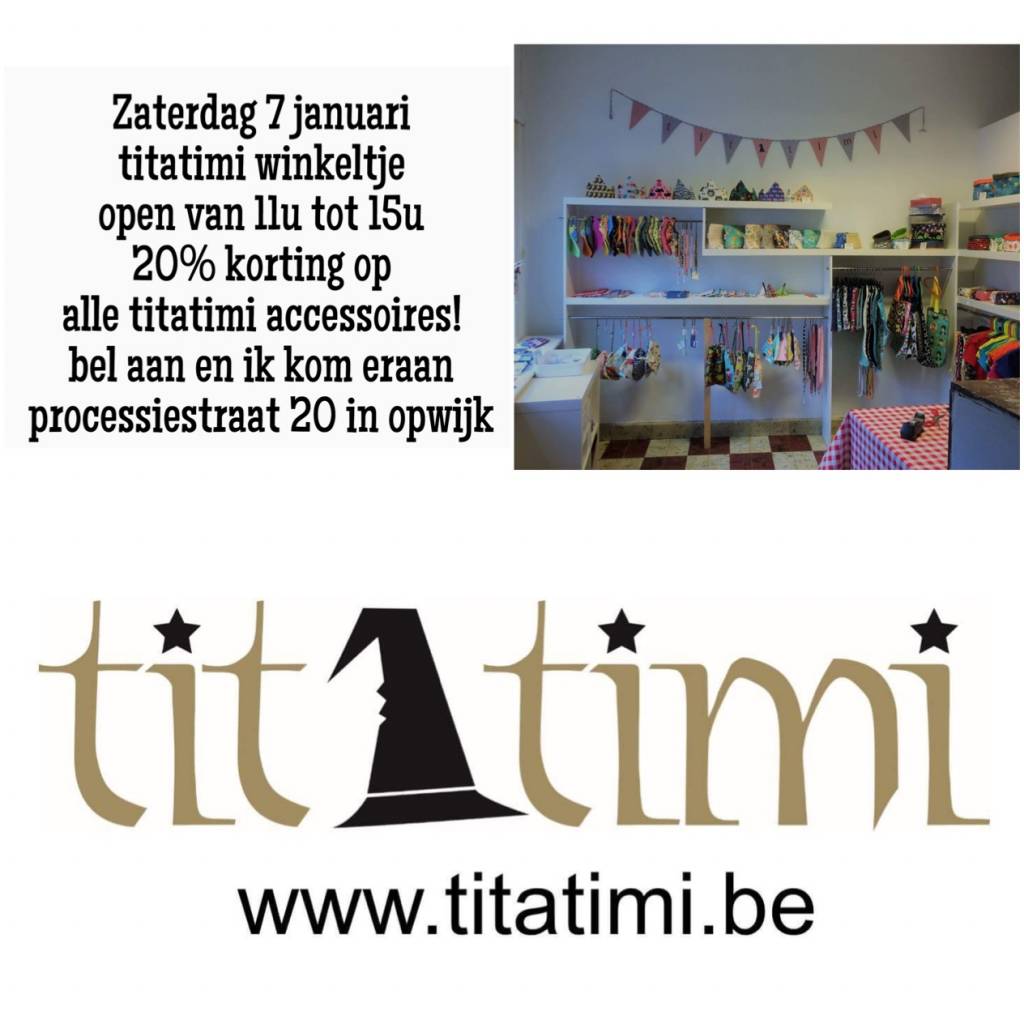titatimi winkeltje open tijdens de koopjes!