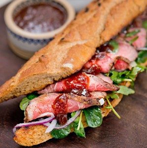 Steak sandwich met Ballymaloe Steak Sauce