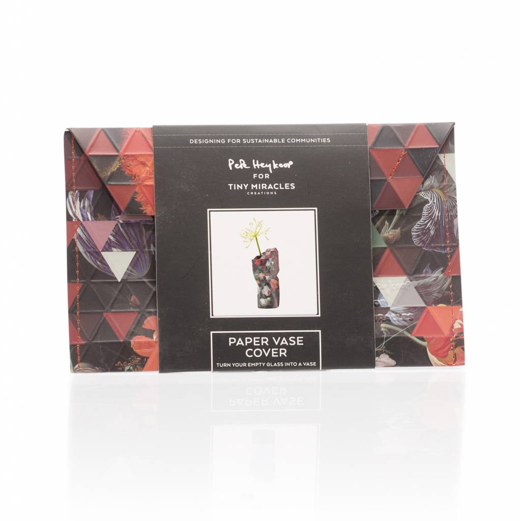 Paper Vase Cover Still Life with Flowers Tiny Miracles Tiny Miracles