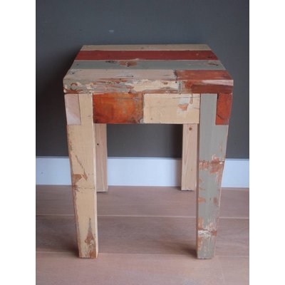 "Hovden" Hocker oder Beistelltisch aus recyceltem Holz