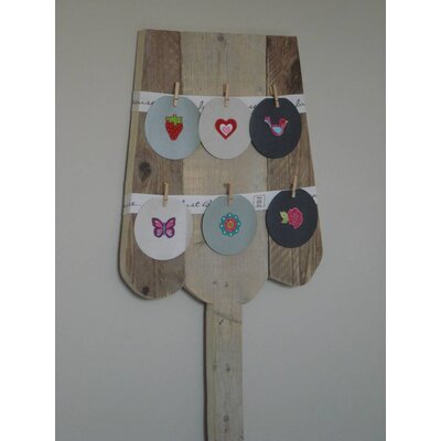 "Vega" Lampe aus Bauholz für Karten und Bilder