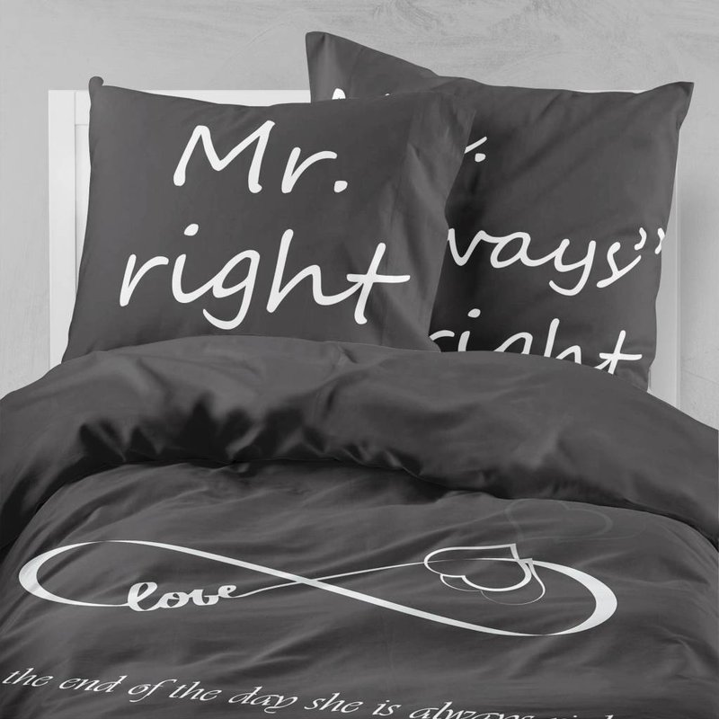 nightlife bettwaesche infinity dunkelgrau de pl