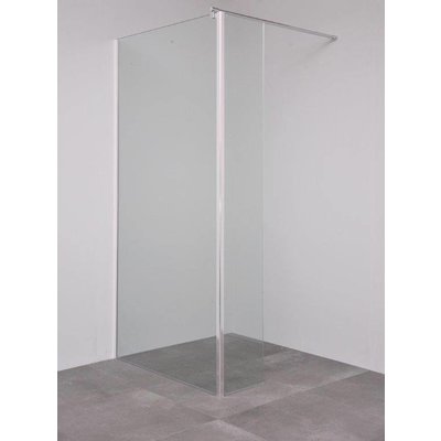 Sanitairstunthal Inloopdouche 110 x 200 cm breed met vast deel van 30 cm breed