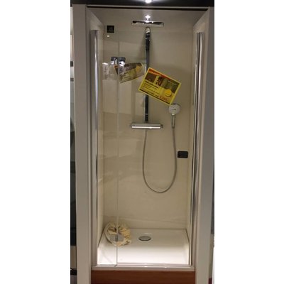 HSK Premium softcube draaideur met vast deel 90 cm breed
