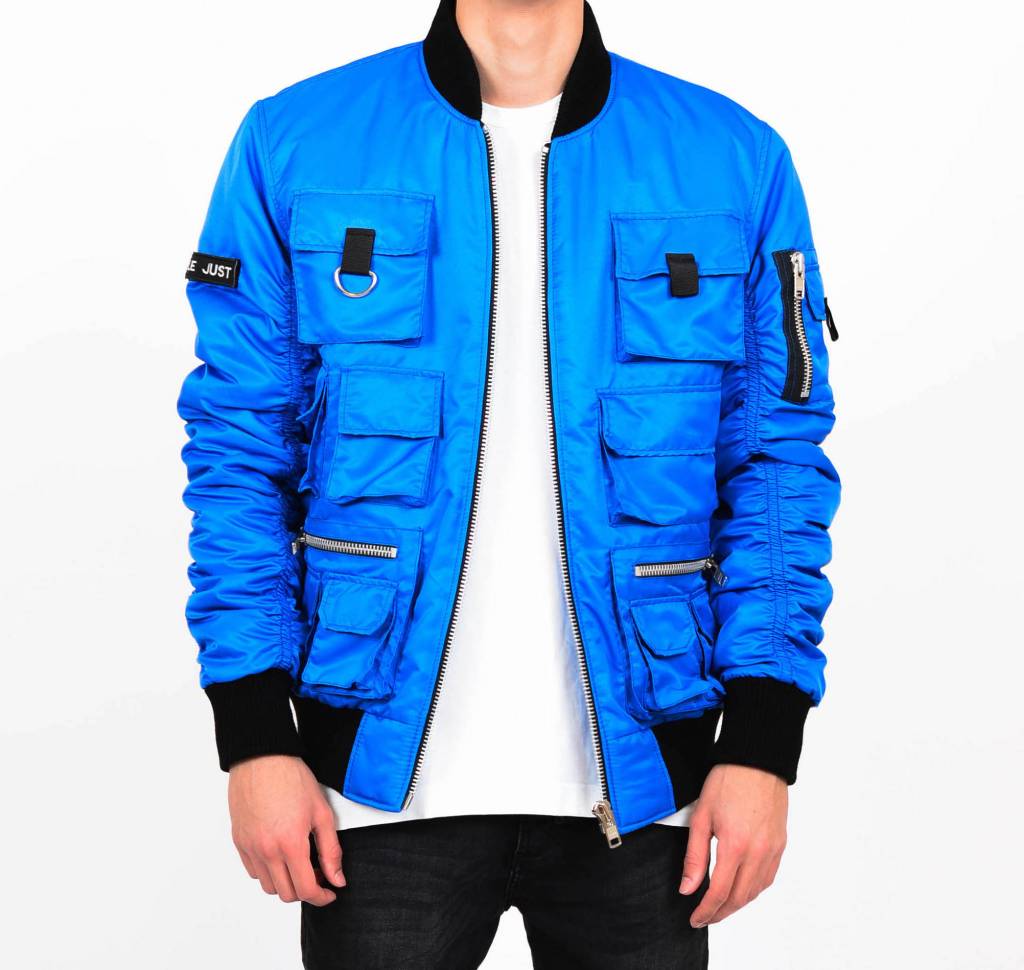 Blue Multi-Pocket Bomber