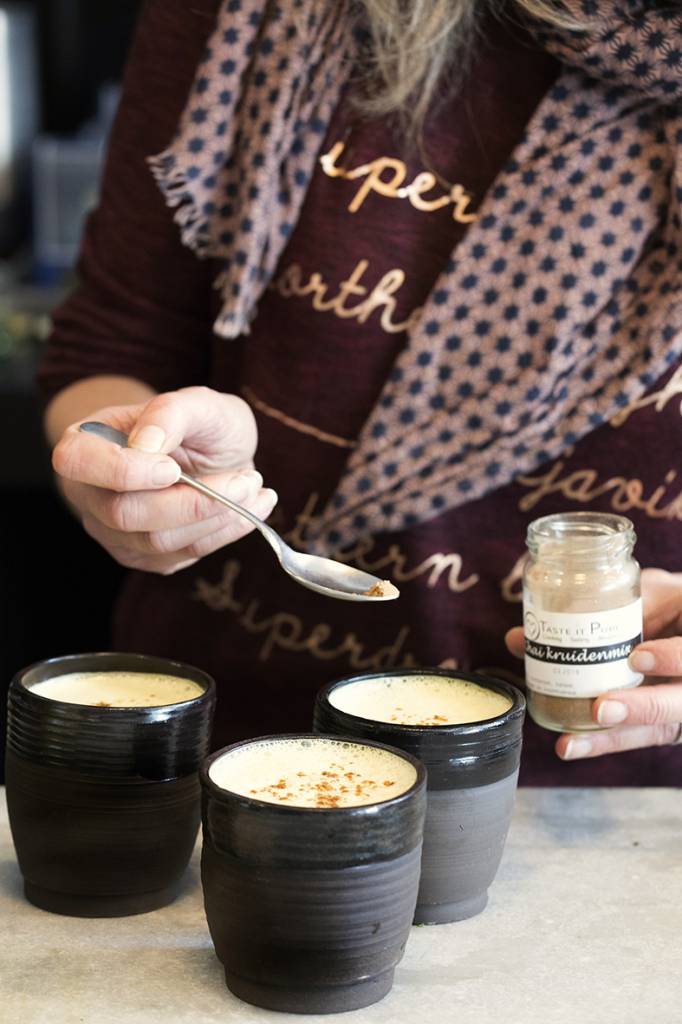 Almond turmeric chai latte