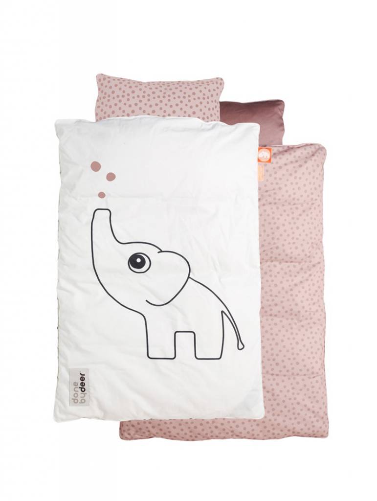 Bedset baby elphee roze van done by deer vierjehuis