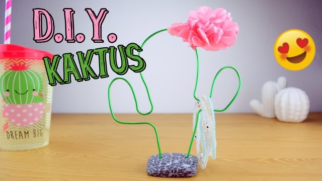 DIY Kaktus Schmuckdisplay