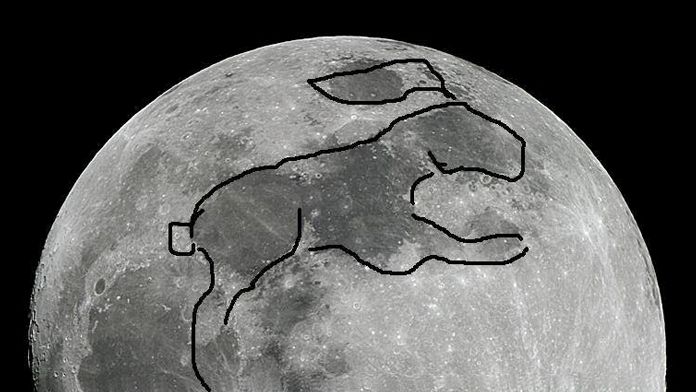Haas op de Maan