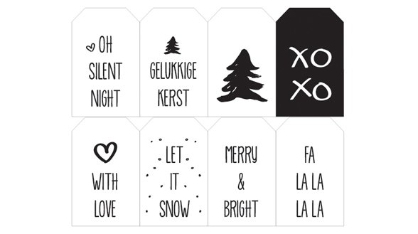 Gratis Kerstlabels