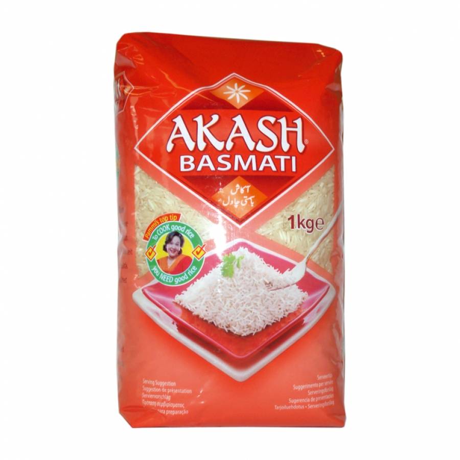 TokoGembira Akash Basmati rice 1kg Tokogembira.nl