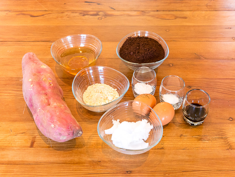 Paleo Brownie Rezept - Süßkartoffel und Kokosmehl