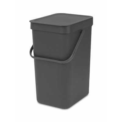 Brabantia Sort&Go afvalemmer - 12 liter - grijs