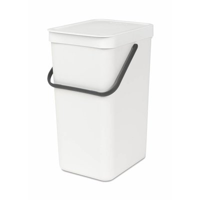 Brabantia Sort&Go afvalemmer - 16 liter - wit