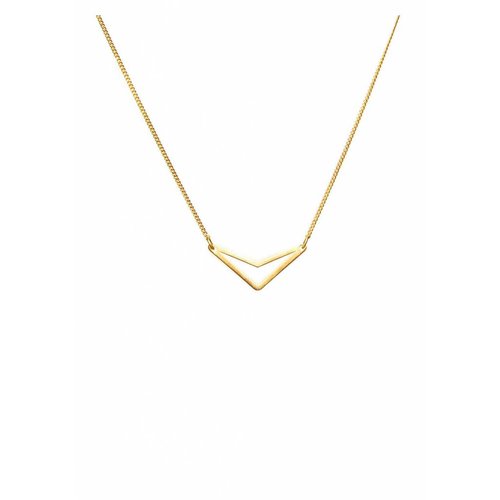 Dutch Basics Triangle Necklace 'TUI' - Gold Plated Dutch Basics Triangle Necklace 'TUI' - Gold Plated