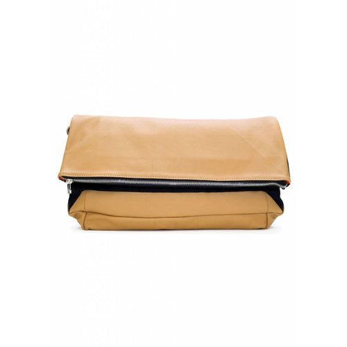 Dutch Basics Leather Folded Clutch - Nude Dutch Basics Leather Folded Clutch - Nude