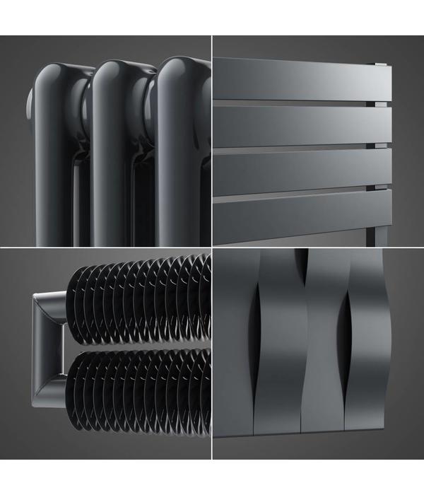 Radiators in graphite grey colour Design radiators HOTHOT HOTHOT