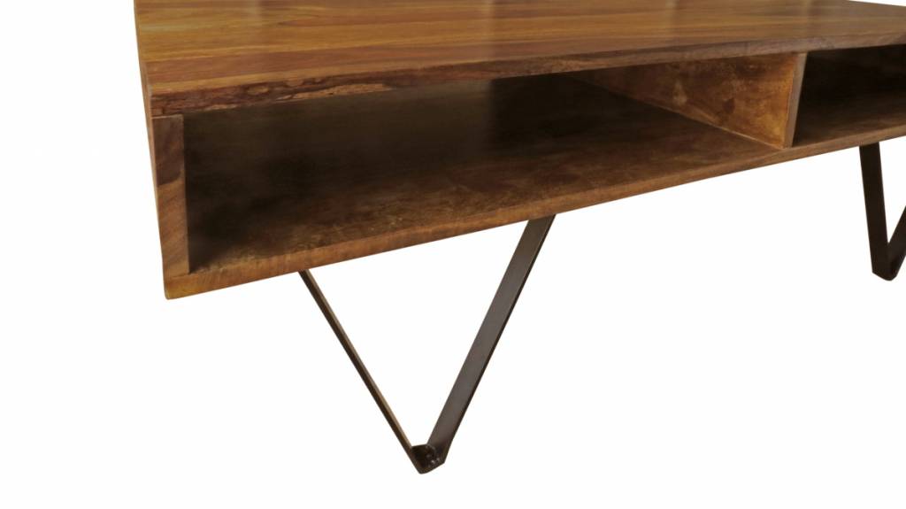 Design couchtisch russell kombination aus metall und holz www ...