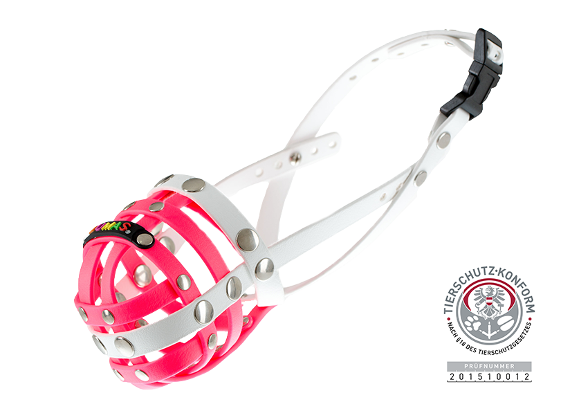 The perfect dog muzzle friendly, colorful and stylish to keep your
