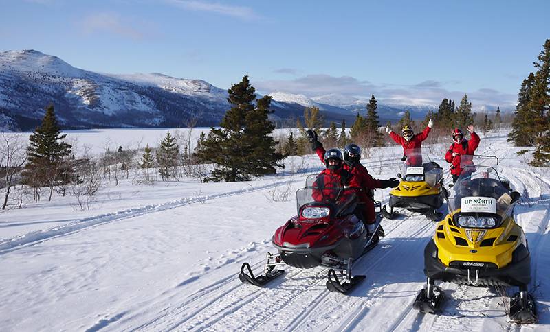 Exciting activity on mountain