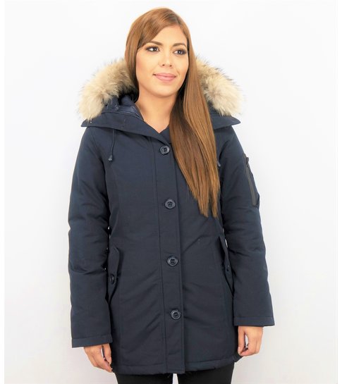 Rossclair parka cheap admiral blue