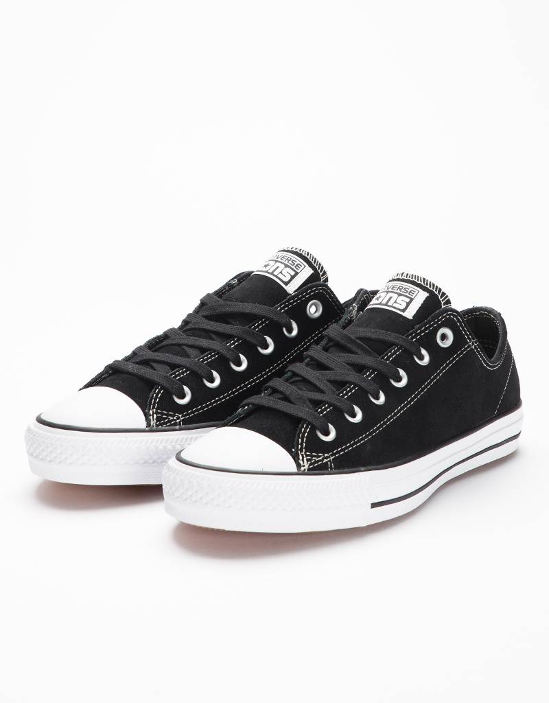 converse ctas ox black white