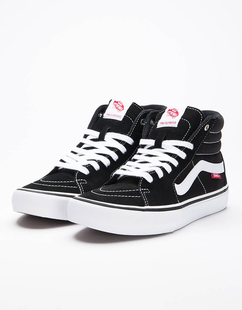 vans sk8 hi black white