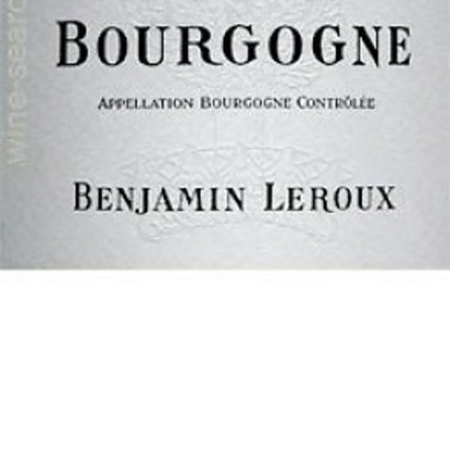 Bourgogne PInot Noir Benjamin Leroux 2012