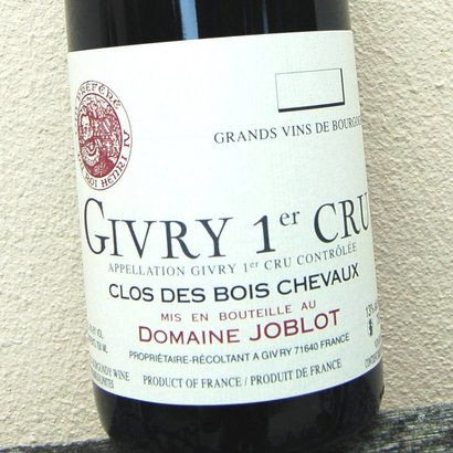 Givry 1er Cru 'Clos des Bois Checaux' Domaine Joblot 2008