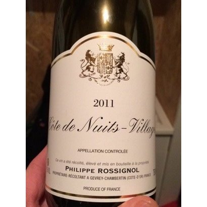Côtes de Nuits Villages Philippe Rossignol 2011