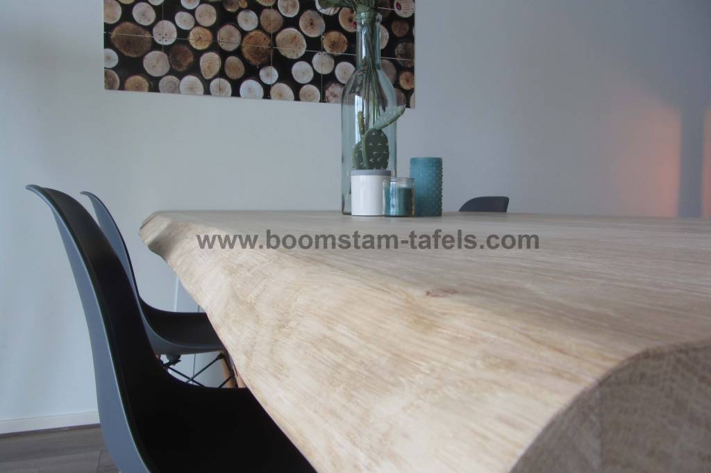 Eiken Tafelblad 180 X 100 eiken tafelblad 180x100 boomstamrand boomstam tafels Eiken Tafelblad 180 X 100 eiken tafelblad 180x100 boomstamrand boomstam tafels