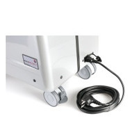 Mobiel oplaadstation voor 10 iPads, i10 trolley koffer, met 10 compartimenten zilvergrijs aluminium