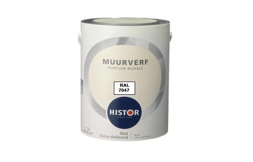 Histor Muurverf RAL 7047 (1 Liter) Histor Muurverf RAL 7047 (1 Liter)