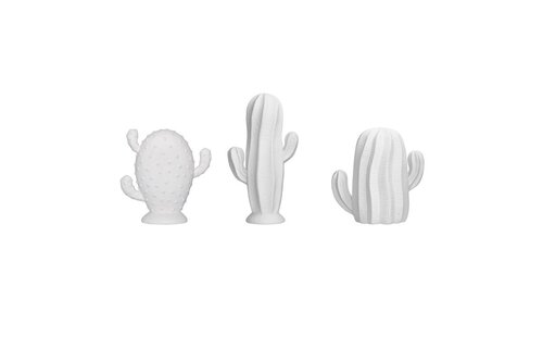 Bloomingville Cactus set wit (3 stuks) Bloomingville Cactus set wit (3 stuks)
