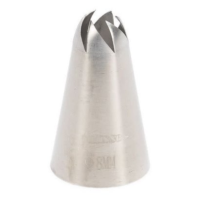 Patisse Spuitmondje RVS Roos 8 mm