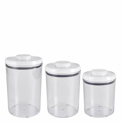 OXO Good Grips Voorraadbus 'POP' Rond - set met 3 stuks