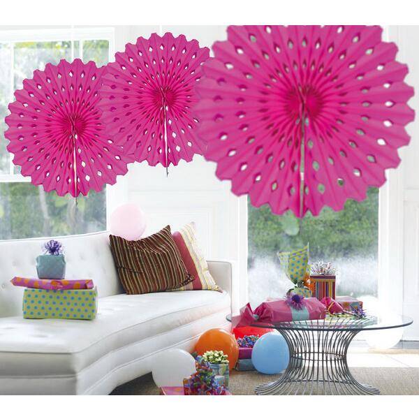 Honeycomb decoraties roze