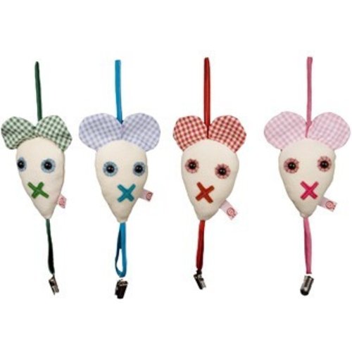 Speenclip Muis speenkoord in 4 kleuren Speenclip Muis speenkoord in 4 kleuren