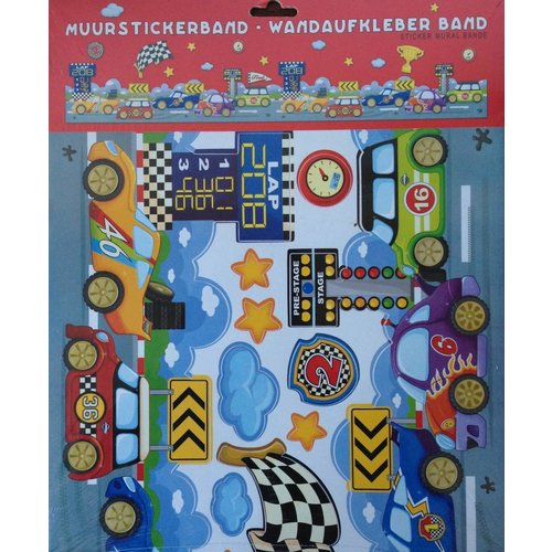 Muurstickerband Auto voor kinderkamer Muurstickerband Auto voor kinderkamer