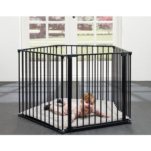 BabyDan Flexpark Park-a-kid babybox Zwart / haardhek - box BabyDan Flexpark Park-a-kid babybox Zwart / haardhek - box
