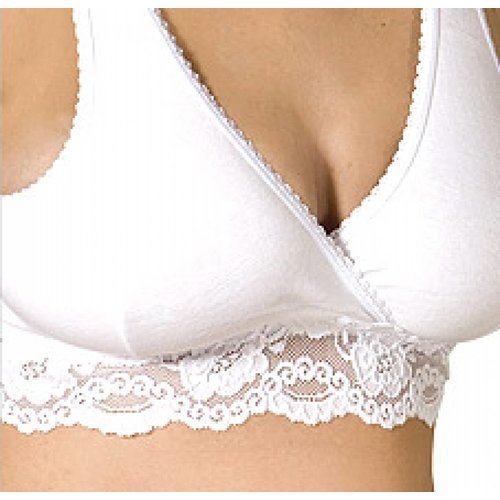 Carriwell Romance Bustier beha met kant zonder clips wit Carriwell Romance Bustier beha met kant zonder clips wit