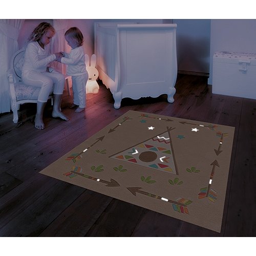 Arte Espina Spirit Glowy Indian Tipi - Speeltapijt Glow in the Dark Arte Espina Spirit Glowy Indian Tipi - Speeltapijt Glow in the Dark