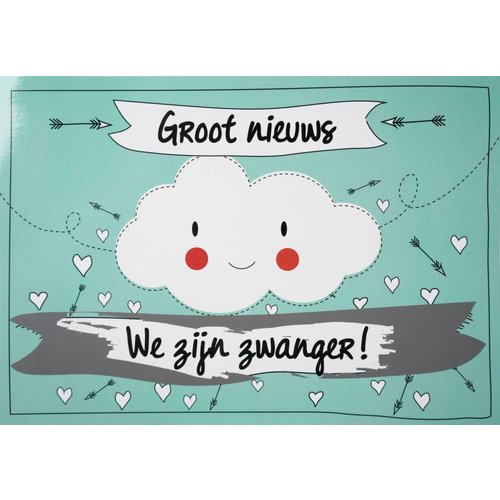 Minimou Kraskaart - We zijn Zwanger! Funny Clouds Minimou Kraskaart - We zijn Zwanger! Funny Clouds